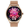 UWatch Розумний смарт годинник Smart Milano Gold Steel, 2 ремешка, фото 9
