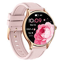 UWatch Розумний смарт годинник Smart Milano Gold Rubber, 2 ремешка, фото 3