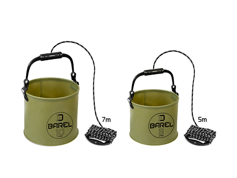Відро складне  EVA 5л Delphin BAREL, шнур 5м. Ø20x17 см
