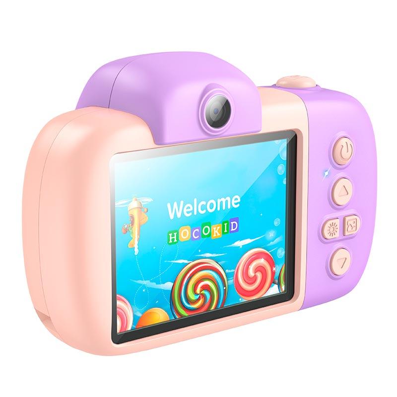 Фотокамера дитяча цифрова HOCO DV201, рожева, фото 1