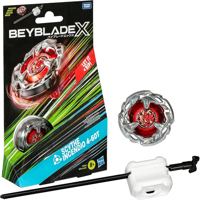 超電磁トワイライトΣ シグマ 4枚セット　C5914 Beyblade X Scythe Incendio 4-60T Starter Pack F9583 Hasbro