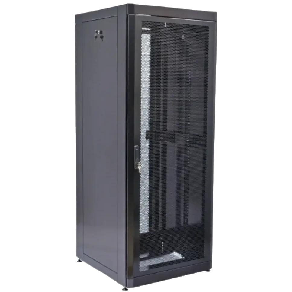 19" 45U, 800х865 мм Шафа чорний, перфоровані двері
