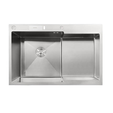 Мийка Mixxus MH7849L-HK Nano-Silver з н.ст "Глибоке крило" з підст. під ножі (неірж.) (MX1935), фото 1