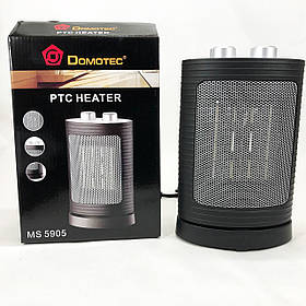 Тепловентилятор DOMOTEC MS-5905 1500 Вт, Портативний обігрівач вентилятора для RV-767 гарячого обігріву