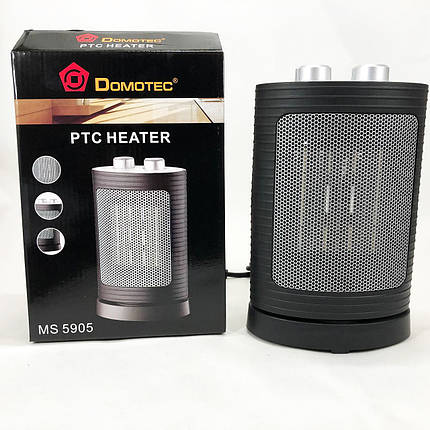 Тепловентилятор DOMOTEC MS-5905 1500 Вт, Портативний обігрівач вентилятора для RV-767 гарячого обігріву, фото 1