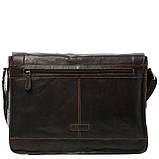 Сумка чоловіча для ноутбука 15,5 Ashwood 8343 Brown (Коричневий), фото 3