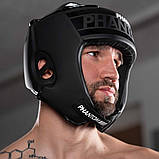 Боксерський шолом Phantom APEX Open Face Head Protection Black (капа в подарунок), фото 7