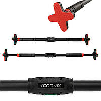 Турнік розсувний Cornix Pro+ 90-130 см XR-0287 Black/Red