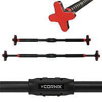 Турнік розсувний Cornix Pro+ 105-150 см XR-0288 Black/Red