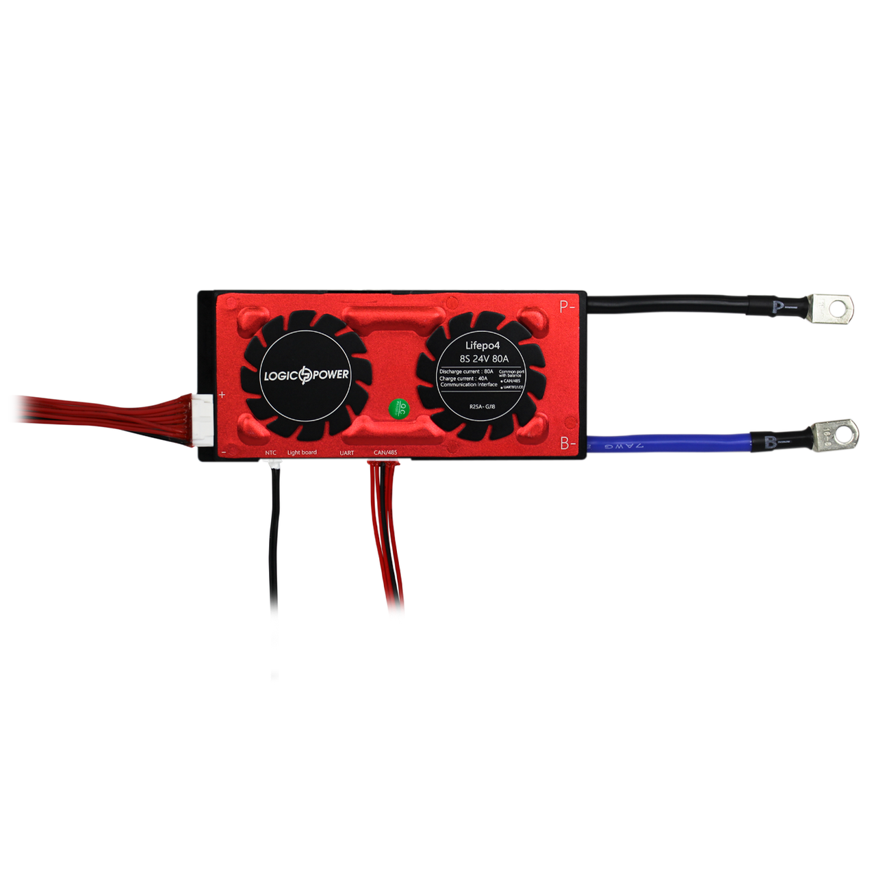 Smart BMS плата LP LiFePO4 24V 8S Dis 80A Ch 40A UART+RS485+CAN