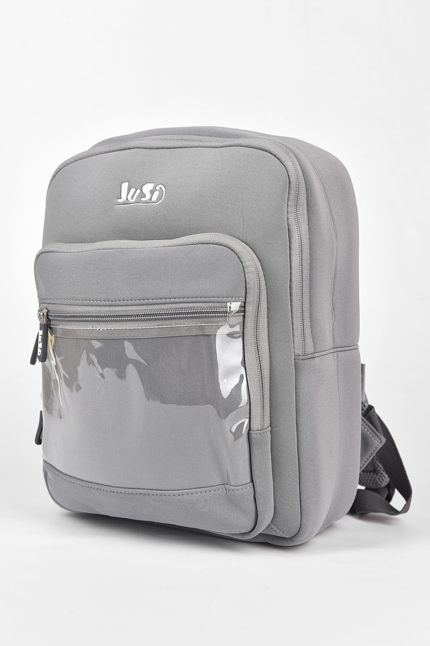 Рюкзак дитячий текстильний сірого кольору 190134M, фото 1