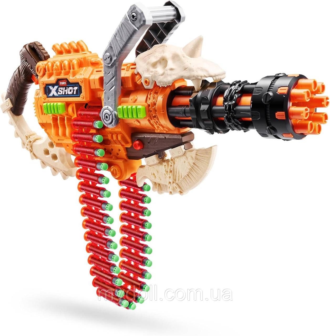 Скорострільний бластер X-Shot Insanity HorrorFire Dread Hammer with 48 Darts 36766 nerf minigun х-шот Оригінал