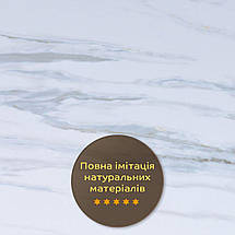 Декоративная ПВХ плита греческий белый мармур 0,6*1,2мх3мм SW-00002269, фото 6