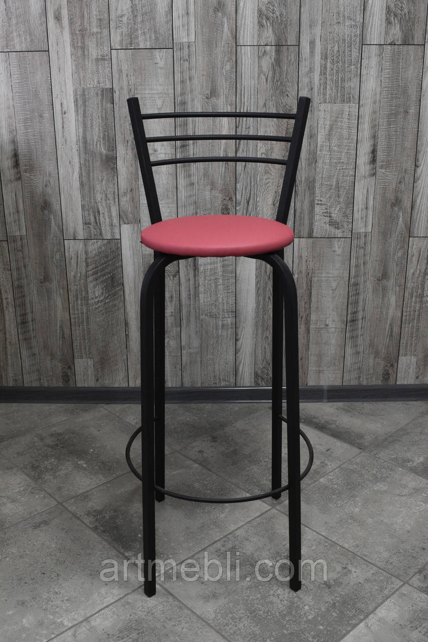 Стілець барний, для барної стійки, для кафе, високий стілець, металевий барний стілець, стілець для бара, фото 1