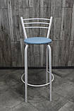 Стілець барний, для барної стійки, для кафе, високий стілець, металевий барний стілець, стілець для бара, фото 4
