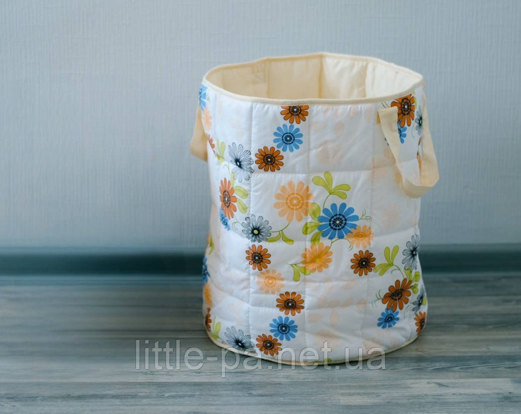 Кошик текстильний для іграшок із бавовни «Чарівний сад»