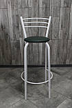 Стілець барний, для барної стійки, для кафе, високий стілець, металевий барний стілець, стілець для бара, фото 4