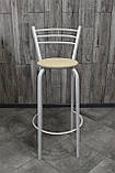 Стілець барний, для барної стійки, для кафе, високий стілець, металевий барний стілець, стілець для бара, фото 3