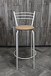 Стілець барний, для барної стійки, для кафе, високий стілець, металевий барний стілець, стілець для бара, фото 2