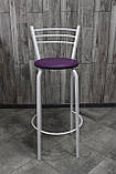 Стілець барний, для барної стійки, для кафе, високий стілець, металевий барний стілець, стілець для бара, фото 4