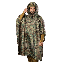 Тактичний дощовик-пончо Pilgrim 2.0 Rip-Stop Multicam