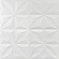 Самоклеюча декоративна настінно-стельова 3D панель зірки 700х700х5мм (116)