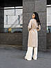 Зимове тепле пісочне жіноче якісне утеплене пальто з кашеміру, р 40-50, фото 4