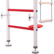 Шведська стінка-стійка з турніком Юніс SP-Planeta L-6776 сталь біло-червоний Код L-6776, фото 4