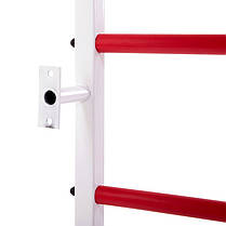 Шведська стінка-стійка з турніком Юніс SP-Planeta L-6776 сталь біло-червоний Код L-6776, фото 5