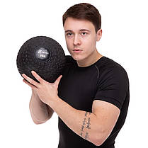 М'яч медичний слембол для кроссфіту Record SLAM BALL FI-7474-7 7кг чорний Код FI-7474-7, фото 4