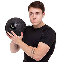 М'яч медичний слембол для кроссфіту Record SLAM BALL FI-7474-8 8кг чорний Код FI-7474-8, фото 5