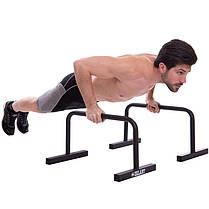 Упори для віджимань Zelart TA-2277 PUSH-UP BAR 60х35х32см чорний Код TA-2277, фото 6