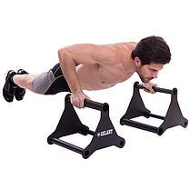 Упори для віджимань Zelart TA-2276 PUSH-UP BAR 37х33х33см чорний Код TA-2276, фото 6