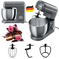 Кухонний комбайн, планетарний міксер, тістоміс SilverCrest SKM 600 C2 антрацит (5 л, 600 Вт, Teflon, Німеччина)