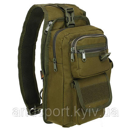 Сумка-слінг тактична з однією лямкою SILVER KNIGHT TY-184 розмір 30х16х8см 4л кольори в асортименті Код TY-184, фото 1