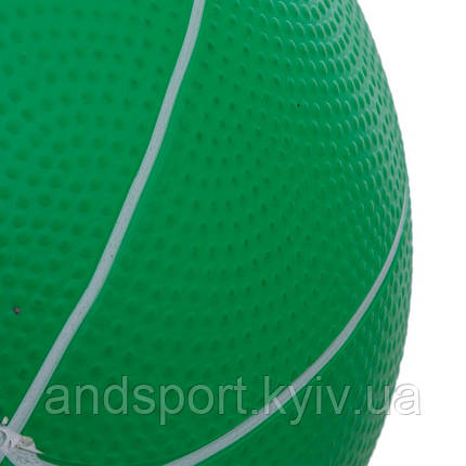 М'яч медичний медбол Record Medicine Ball SC-8407-6 6 кг (верх-гума, наповнювач-пісок, d-20 см, квіти в, фото 3