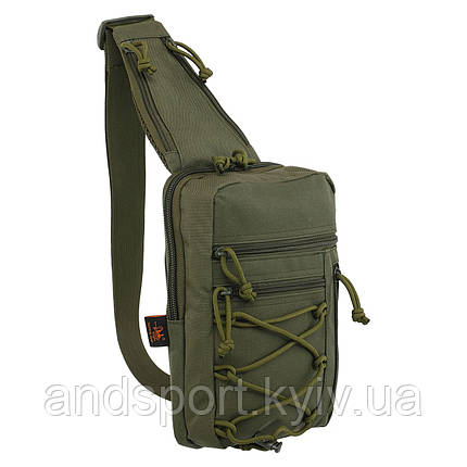Сумка-слінг тактична з однією лямкою SILVER KNIGHT YQS-13 розмір 18x6x6см 1л кольори в асортименті Код YQS-13, фото 1