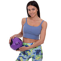 М'яч медичний медбол Zelart Medicine Ball FI-2620-1 1кг фіолетовий-чорний Код FI-2620-1, фото 6