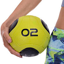 М'яч медичний медбол Zelart Medicine Ball FI-2620-2 2кг зелений-чорний Код FI-2620-2, фото 6