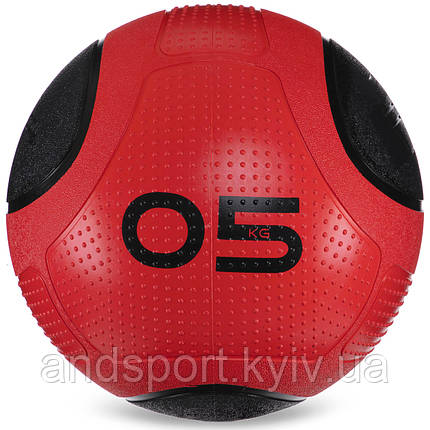 М'яч медичний медбол Zelart Medicine Ball FI-2620-5 5кг червоний-чорний Код FI-2620-5, фото 1