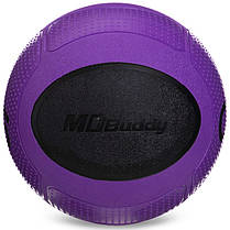 М'яч медичний медбол Zelart Medicine Ball FI-2620-6 6кг фіолетовий-чорний Код FI-2620-6, фото 3