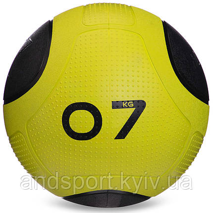 М'яч медичний медбол Zelart Medicine Ball FI-2620-7 7кг зелений-чорний Код FI-2620-7, фото 1