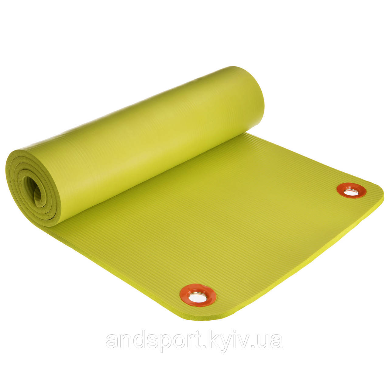 Килимок для фітнесу та йоги професійний Zelart FI-2578 MD9004-12.5 180x61x1,25см салатовий Код FI-2578