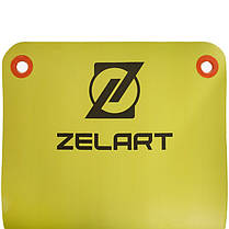 Килимок для фітнесу та йоги професійний Zelart FI-2578 MD9004-12.5 180x61x1,25см салатовий Код FI-2578, фото 5