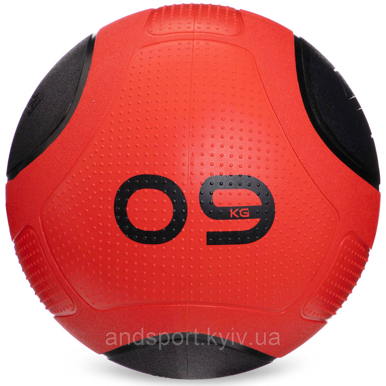 М'яч медичний медбол Zelart Medicine Ball FI-2620-9 9кг червоний-чорний Код FI-2620-9