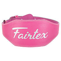Пояс атлетичний шкіряний FAIRTEX 165086 спинка-15см розмір-S-XL рожевий Код 165086, фото 3