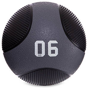 М'яч медичний медбол Zelart Medicine Ball FI-2824-6 6кг чорний Код FI-2824-6, фото 1