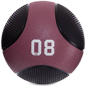 М'яч медичний медбол Zelart Medicine Ball FI-2824-8 8кг чорний Код FI-2824-8, фото 1