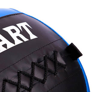 М'яч набивний для кросфіту волбол WALL BALL Zelart FI-5168-5 5кг чорний-синій Код FI-5168-5, фото 3