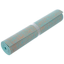 Килимок для йоги Джутовий (Yoga mat) SP-Sport FI-2441 розмір 185x62x0,6см кольори в асортименті Код FI-2441, фото 6